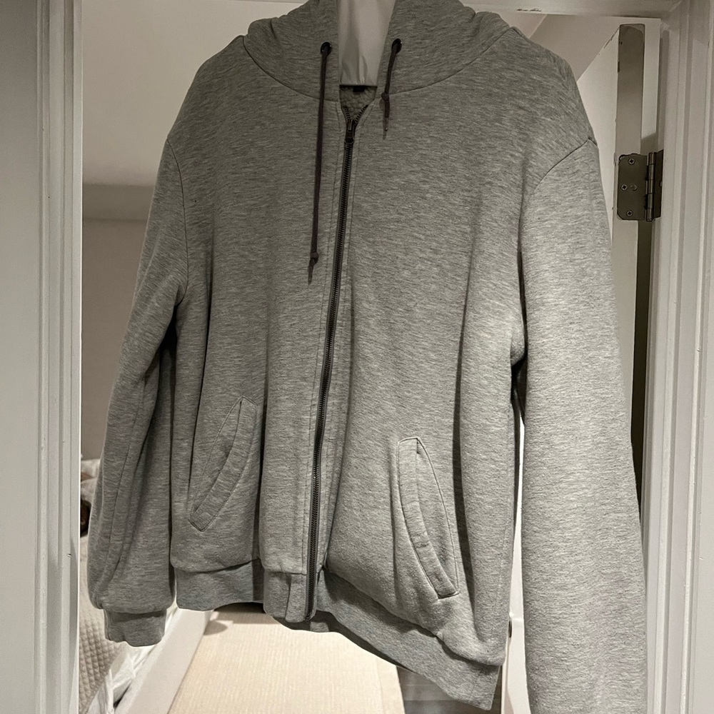 Slate and Stone Men’s Large Sherpa Lined Zipup Hoodie
